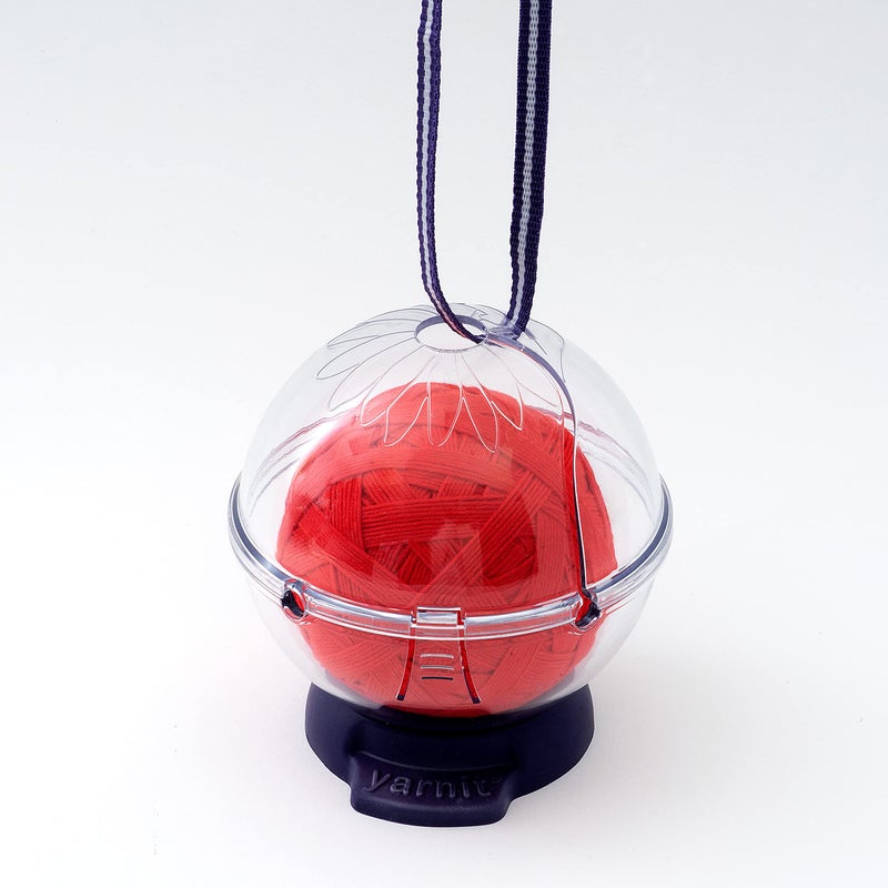 Prym Yarnit Travel Yarn Holder for Knitting & Crochet â€“ Prevents Tangles with Two Yarn Channels, Shoulder Strap, Non-Slip Base & Hidden Storage - Image 5